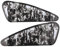 SIKUAI Motorrad-Kraftstofftank-Pad-Schutzaufkleber für Harley Sportster XL 883 1200 Softail Dyna Bobber Modelle, Stil F, Fuel Tank Sticker