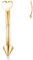 hengkaixuan Augenbrauenringe 16G Augenbrauenschmuck Titan Gebogener Barbell Titan Brustwarzenring Gold Daith Earring Belly Barbell Rook Earrings Eyebrow Nipple Piercings Jewellery 10mm