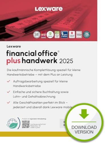 Lexware financial office Plus handwerk 2025 (365 Tage) | PC Aktivierungscode per Email