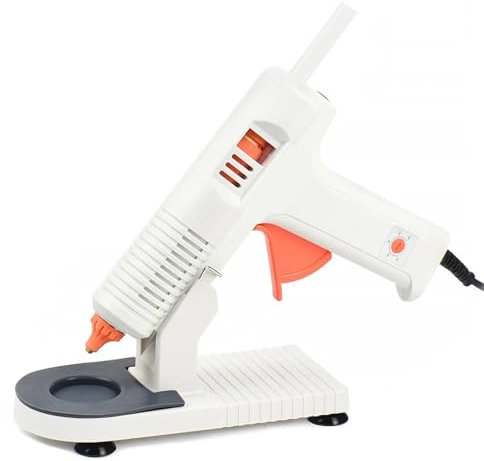 KAKAK Crafting Melting Glue Gun, Hot Melt Glue Gun With 11mm Hot Melt Glue Stick 150W Thermal Glue Gun With Stand Home School DIY Tool for DIY Arts Quick Home Repairs