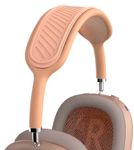 QINZAC Kopfhörerabdeckung für AirPods Max (2020/2024), Silikon, Komfortkissen, Schutz, Zubehör, kompatibel mit Apple AirPods Max (Orange)