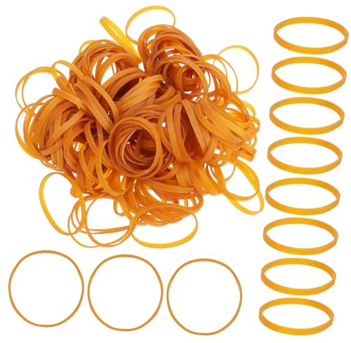 DIYEAH Elastici Spessi in Gomma 350 Pezzi, Anelli Elastici Larghi 50x5x1.5mm, Alta Elasticità Per Forniture Ufficio, Scuola e Uso Domestico Multifunzione