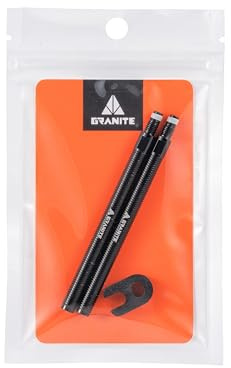 Granite Presta Valve Stem Extenders - 80mm