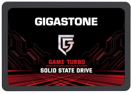 Gigastone SATA SSD Interne 4To 2.5 SATA III Interface 3D NAND Disque Dur SSD Disque de Jeu Compatible avec Ordinateurs Portables et Ordinateurs de Bureau 2.5 Pouces 530Mo/s SLC Cache