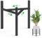 Pflanzenständer, 2 Pack Verstellbarer Blumentopfständer, Blumenhocker Innen, Metall Pflanzenregal Blumentreppe für Zimmerecke Wohnzimmer Balkon Terrasse Fenster Garten Hof(Nur Pflanzenständer)-Schwarz