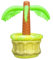 FePen Aufblasbarer Biereimer für Sommerpartys, Pool Getränkehalter, Schwimmender Getränkehalter für Partys (Coconut Tree)