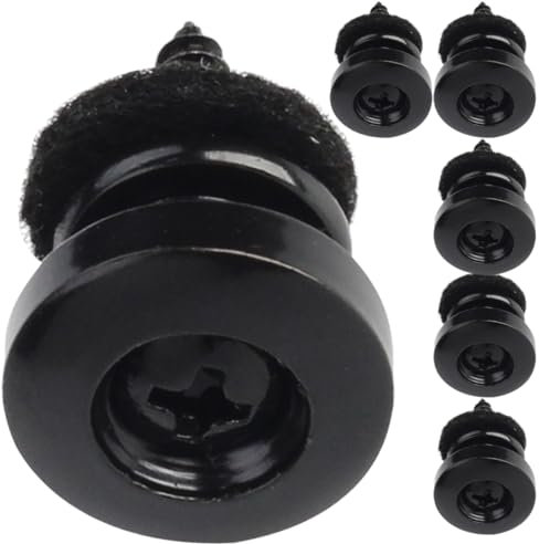 JOINPAYA 6stücke Teiliges Gitarrengurt-schlosssystem Aus Rutschfeste Endknöpfe Für Elektrische Klassische Und Bass-gitarren Einfache Montage Langlebiges Zubehör Für Gitarrengurte