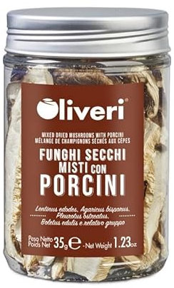 Gemischte getrocknete Champignons mit Steinpilzen im Dose