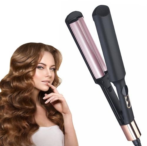 Asheyya Mini Hair Waver Crimpers, 5 Temps 160-220°F Wave Curling Iron for Women Long Short Crimper