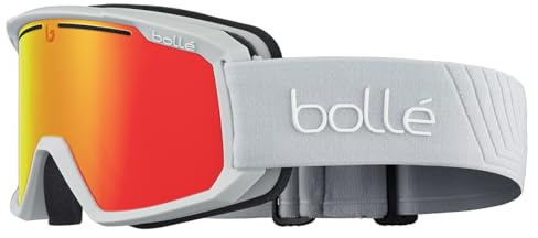 Bollé Maddox Skibrille – Snow Goggles – 100% UV-Schutz, Doppelglas, Anti-Beschlag & Anti-Kratz, Belüftungssystem, Komfort-Schaum & Silikonband | Erwachsene Unisex