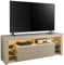 Goal 2 TV-Lowboard mit LED-Beleuchtung in Kaschmir, Riva Eiche Optik - TV Schrank mit viel Stauraum für Ihr Wohnzimmer - 179 x 67 x 44 cm (B/H/T)