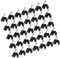 EXCEART 400Pièces Clips de Câble Agrafes pour Fils Électriques Fixation Durable et Polyvalente pour Câbles USB Tv Ethernet et Antenne Organisateur de Câbles Extérieur