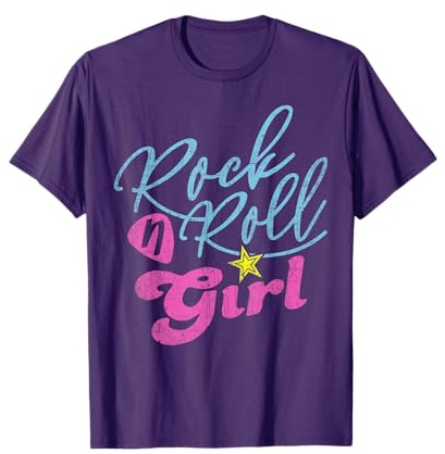 Rock N Roll Girl Darla Rock and Roll Girl Shirt Darla Violett T-Shirt