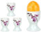 Van Well 4er Set Eierbecher 4,8cm weiß - Verschiedene Dekore wählbar, Dekor:Kyoto Orchidee