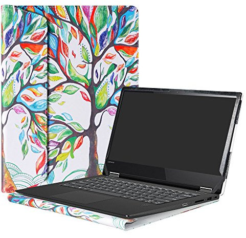 Alapmk Schutz Abdeckung Hülle für 14 Lenovo Yoga 530 530-14IKB/Yoga 520 520-14ISK 520-14IKB & Lenovo ideapad C340-14API C340-14IWL Series Notebook(Nicht fit Lenovo Yoga 500/Yoga 510),Love Tree