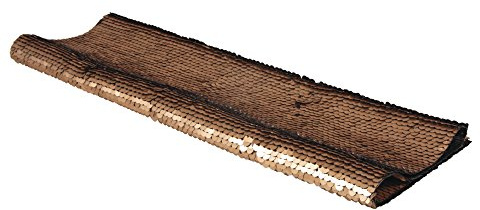 Rayher 53952616 Wendepailletten Stoff, 42x32cm, ca. 400g/m2, SB-Btl. 1Stück, Gold/Schwarz