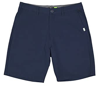 Quiksilver Men's Union Amphibian Hybrid 20 Inch Outseam Water Friendly Short, Navy Blazer, 33