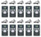 Retekess PR13 Adaptador de Receptor Inalámbrico Radio FM con Auriculares para Conferencia Interpretación Simultánea Equipo del Guía Turístico (10 uds)