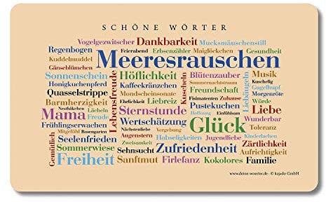 Frühstücksbrettchen Schöne Wörter