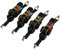 Automatik Spanngurt Zurrgurt 4 er Set Gurte 25mm 320/640 daN selbstaufrollend mit Spitzhaken (3 Meter)