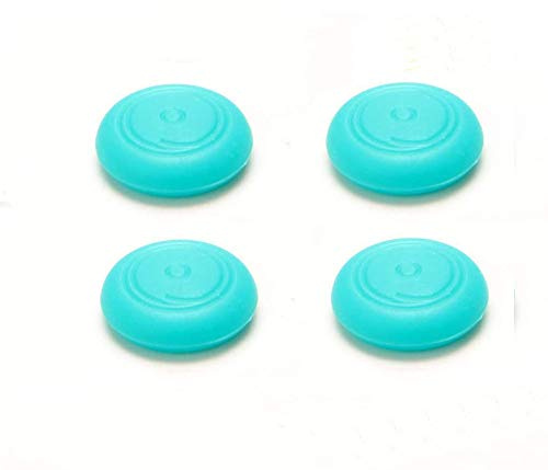 Silicone Rubber Thumb Stick Grips Joystick Cap Cover for Nintendo Switch Lite Ns Joy-con Controller (Blue)