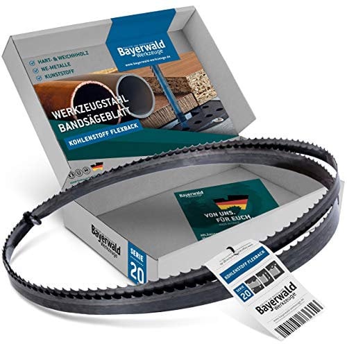 Bayerwald - Hoja de sierra de cinta de acero para herramientas, 2240 x 13 x 0,65 x 14, madera, metales no ferrosos, plástico, chapas delgadas/cinta de sierra apta para Elektra Beckum, etc.