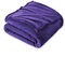 FARFALLAROSSA Coperta Plaid Pile, Coperta Matrimoniale 210 x 240 cm Flanella, Coperta Divano Super Grande Caldo Morbida - Viola 2