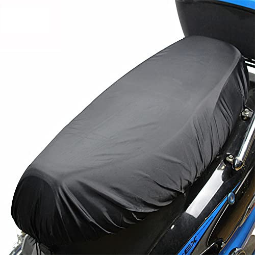Motorrad Sitzbankbezug,MoreChioce Universal Motorrad Sitzbezüge Oxfordtuch Wasserdicht Motorrad Kissenbezug Outdoor Sonnenschutz Motorrad Sitzabdeckung Elastische Sitzschutz,Schwarz XL