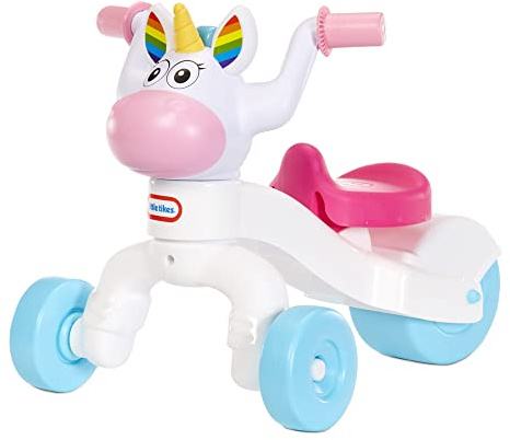 Little Tikes Go & Grow Unicorn Indoor & Outdoor Ride-On Scoot for Preschool Kids Toddlers and Children to Develop Motor Skills for Boys Girls Age 1-3 Years, Large
