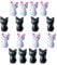 NUOBESTY 16Pcs Windproof Clothes Clips Cat Shaped Clothespins Metal Cartoon Laundry Clothes Clips Clothes Drying Line Pegs Bag Chip Air Drying Clothing Clamps Cat Pegs