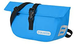Travelite Gepäck - Lenkertasche Unisex Lenkertasche Fahrrad mit abnehmbaren Schultergurt, wasserdicht mit Roll Top Verschluss + Reflektoren, 5 Liter, 0.4kg