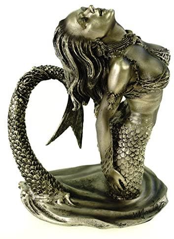 VOGLER Joh. Vogler GmbH Monte M.Moore Meerjungfrau steigt aus dem Wasser Sirene 19 cm Mermaid sexy Akt Frau Figur