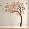 Decalcomanie murali albero grande Vivaio Adesivi albero con uccelli Stupefacente albero Arte Murale Vinile Decorazione murale KW032 (Rami a sinistra, Marrone; Arancione Chiaro; Rosso Scuro; Blu)