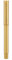 Hongdian 1861 Fountain Pen, Long Blade Nib, Raw Brass Design with Converter and Metal Pen Case Set
