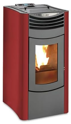 KALOR Pelletkamin | Ermetica 98 Nux-Mod 6 | 6,5 kW | Bordeaux
