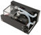 Sxhlseller Pompe de Refroidissement par Eau 12V 10W 300ML, Coque en Alliage D'aluminium, Ventilateurs de Refroidissement Doubles, Tuyau fileté G1/4, Réservoir d'eau 80mm 4000RPM Ventilateur