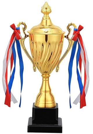 Oshhni Trophée de Football en Métal, Compétition de Football, Coupe de Récompense pour Les Tournois de Carnaval, Prix Gagnants, Tournoi Sportif, 29 cm