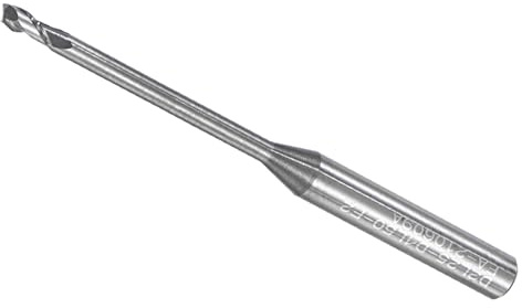 CoCud Fresas de Extremo de Nariz Cuadrada Corte de 2mm x 25mm Carburo | de Dos Flautas, para Router CNC, Aplicaciones para Aluminio Cobre Metal Plástico y Madera