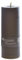 B & S LED Kunststoffkerze Outdoor grau 25 x Ø 10 cm Flackerflamme & Timer