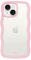 holdit Wavy Case - Pink/Transparent - iPhone 15/14/13