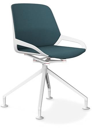 aeris Numo Comfort - Ergonomischer Konferenzstuhl mit Fußkreuz - moderner Designstuhl mit patentierter Technik - rückenschonender Bürostuhl - Sitzhöhe 48 cm