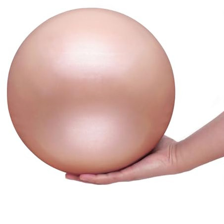 Fresion Weicher Pilatesball, kleiner Gymnastikball, Mini-Yoga-Ball, Kernball, Barre-Ball, kleiner Trainingsball, Gymnastikball für Physiotherapie, Balance, Stabilität, Dehnung, 25 cm