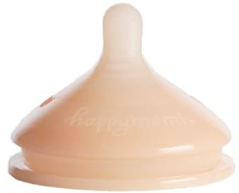Happymami,Personalisierbarer Sauger, anpassbar an die Form deiner Brust, Flaschensauger aus medizinischem Silikon, BPA-frei, mit doppeltem Anti-Kolik-System (1 Personalisierbarer Sauger)