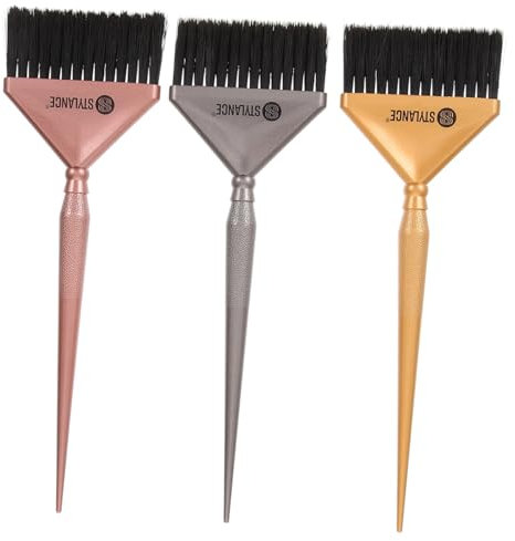 FRCOLOR 3stücke Teiliges Haarfärbepinsel-set Mit Weichen Borsten Für Salon Und Heimgebrauch Präzise Anwendung Von Haarfärbemitteln Und Tönungen Professionelles Styling-werkzeug Für