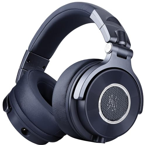 OneOdio Headphones with Cable, Monitor 60 Professional Closed Studio Headphones 38 Ohm, Over Ear with 50 mm Driver Hi-Res Audio, Removable Cable (3.5 mm/6.35 mm), for Podcast, Mobile Phone