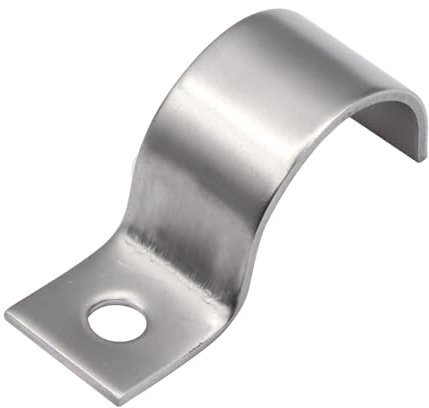 ZOCONE 24 Stück Befestigungsschelle 12mm, Einzelloch Rohrklemme 1,5 mm Dicke, rohrschellen edelstahl, für Kabelschellen Rohre, Wasserleitungen