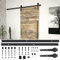 qohoio Kit de Fixation pour Porte coulissante 200 cm Acier Noir Abris De Jardin,Abri De Stockage pour Jardin,Abri D'Outils De Jardin