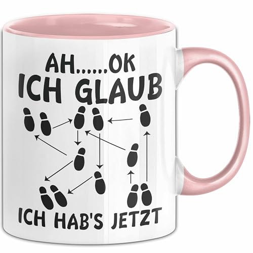 Tanzlehrer Tasse Geschenk Ah Ok Ich Glaub Ich Habs Jetzt Tanzen Tänzer Geschenkidee (Rosa)