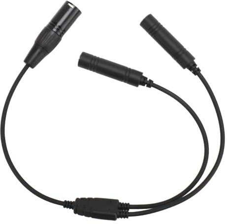 Aviation-Headset-Adapter, Allgemeine Luftfahrt-Buchsen auf 5-poligen XLR-Headset-Anschluss, Aviation-Headset-GA-Doppelstecker auf 5-poligen XLR-Stecker für für die Meisten