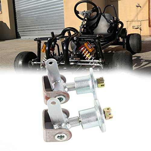 17 mm 3 Bolzen Vorderradnabe Lagerflansch Achsschenkel Spindel für 5 Zoll Reifen Go Kart ATV Quad Bike 3 Bolzen Achsschenkel Spindel